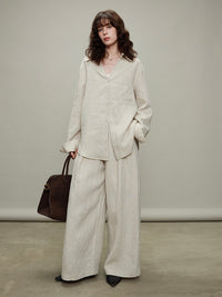 Thin Long-Sleeved Shirts or Wide Pants_BDHL6329