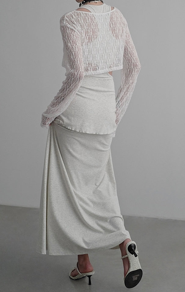 Knit Backless Dress_BDHL7586