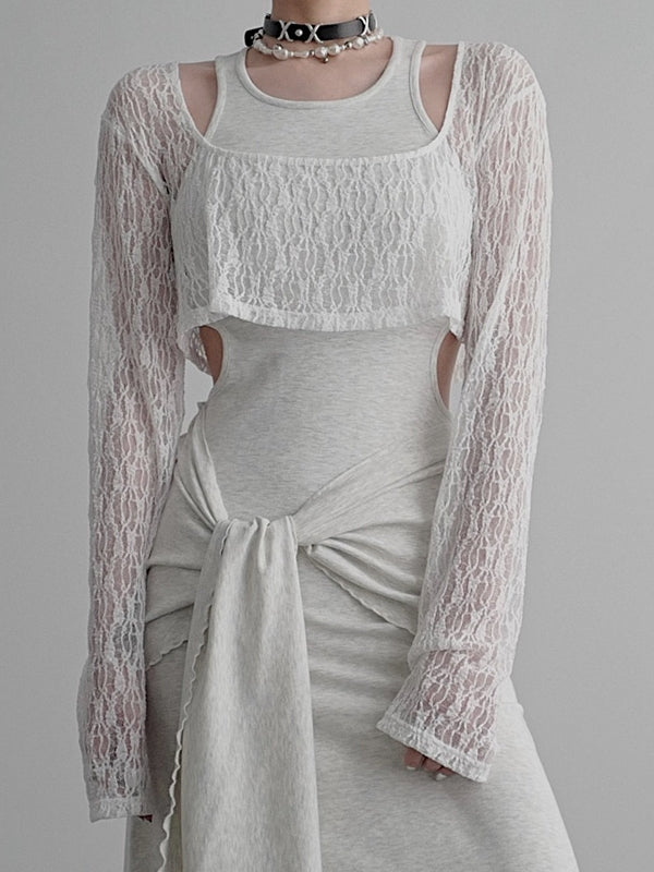 Knit Backless Dress_BDHL7586