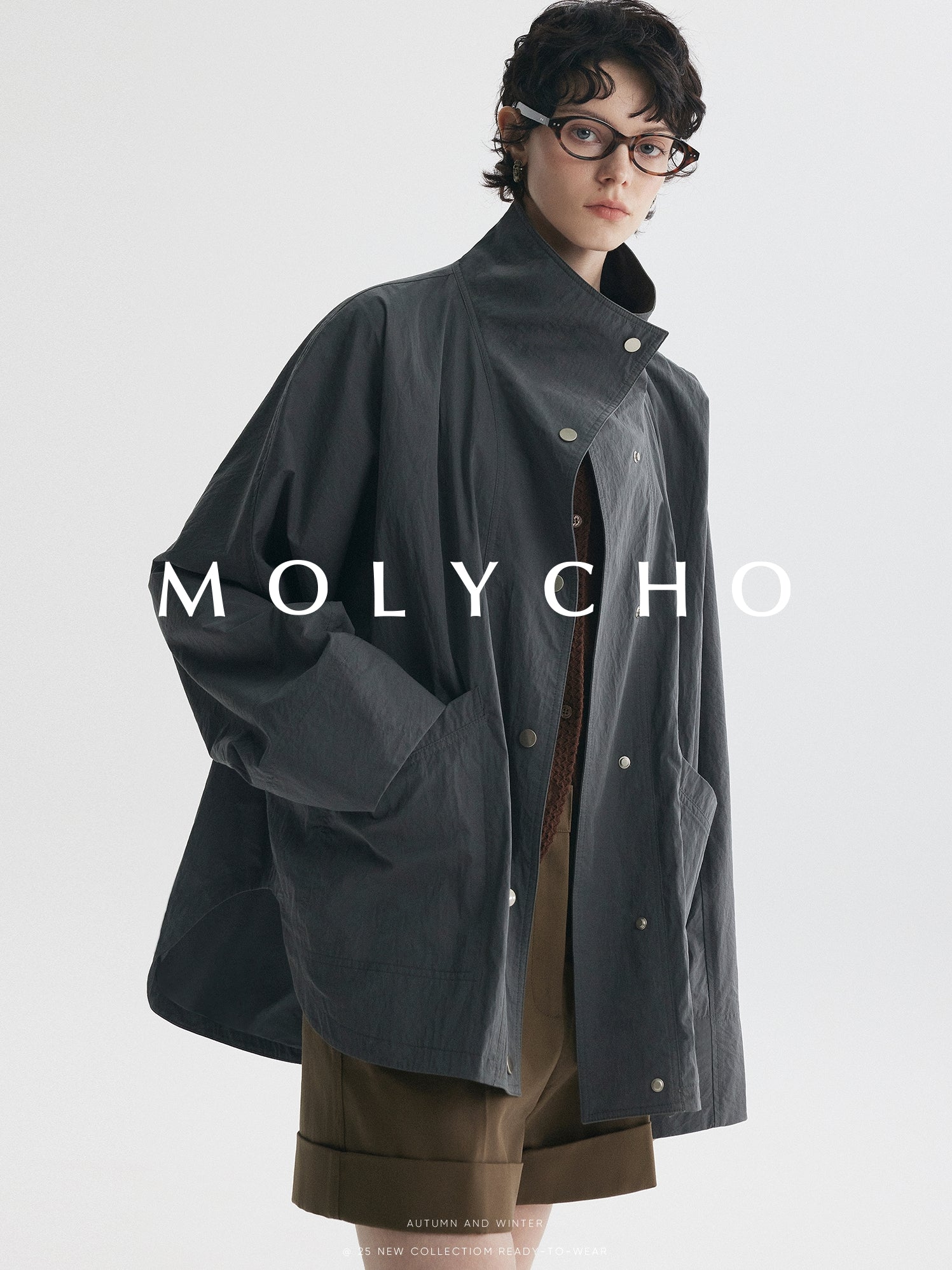 Medium-Length Stand-Collar Jacket_BDHL7724
