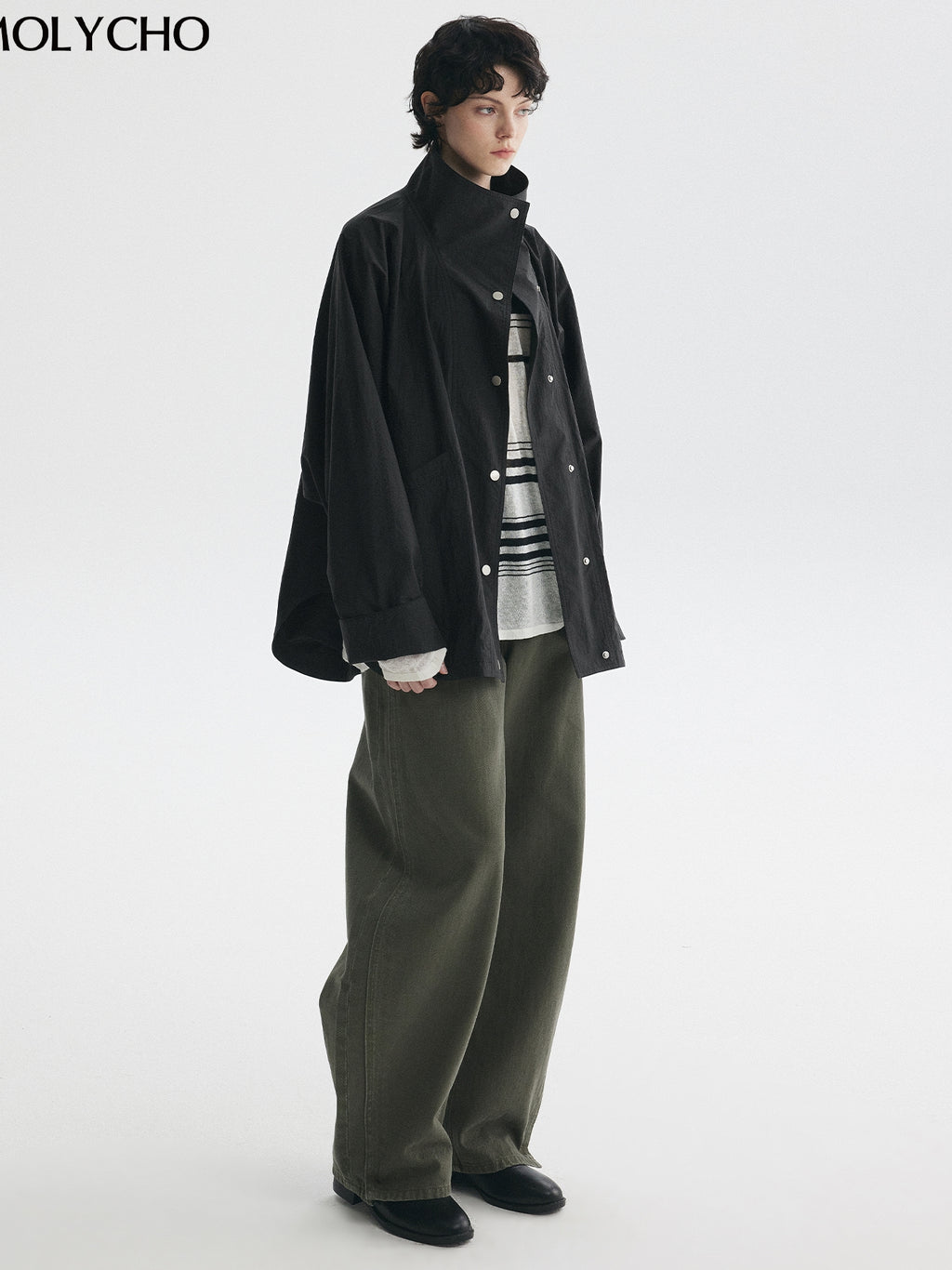Medium-Length Stand-Collar Jacket_BDHL7724