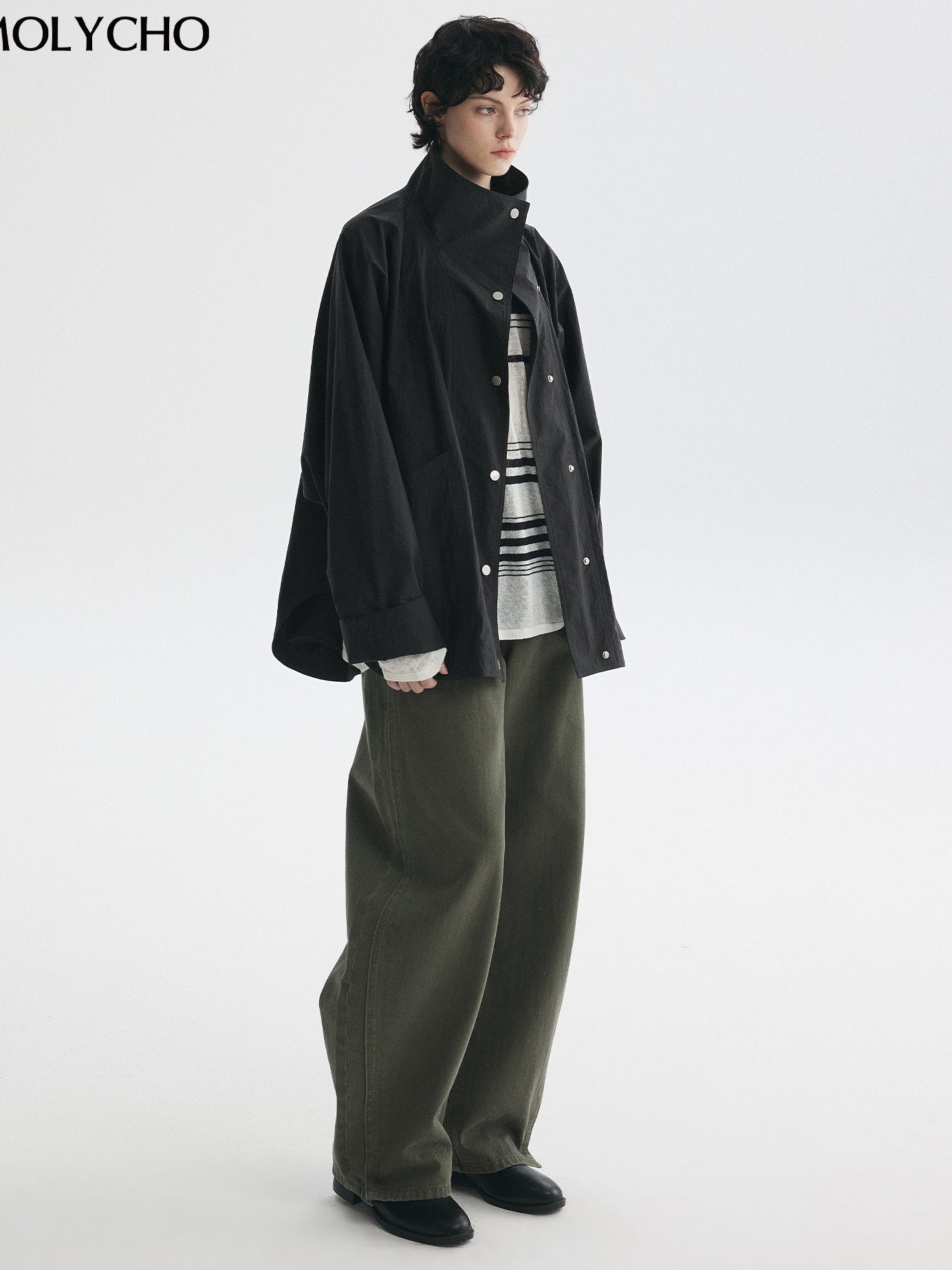 Medium-Length Stand-Collar Jacket_BDHL7724