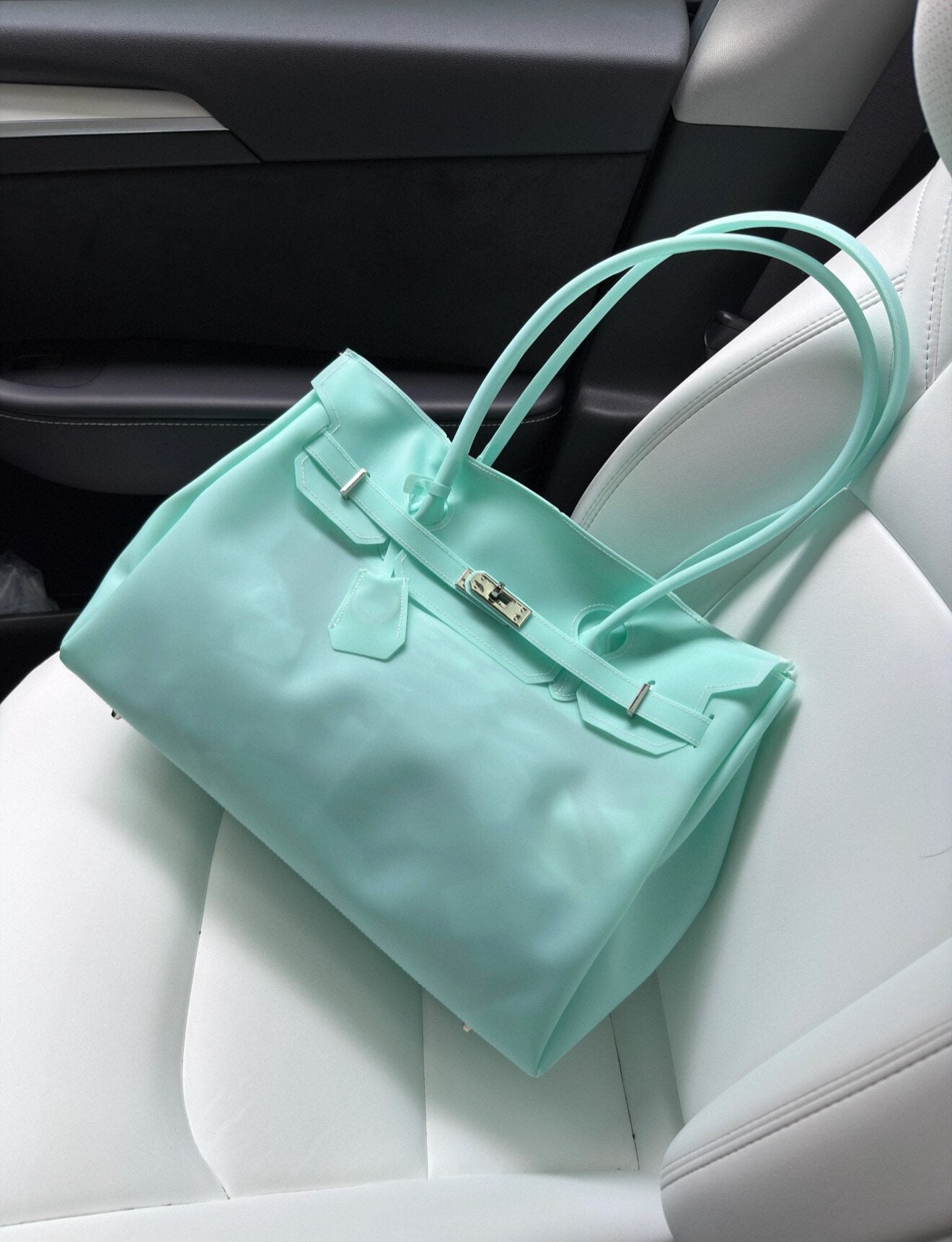 Large Jelly TPU Structured Handbag_BDHL8304