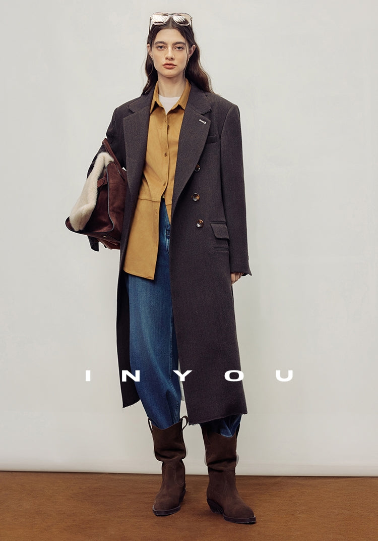 Lapel Collar Mid-Length Coat_BDHL7985