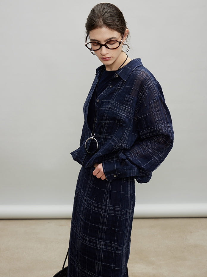 Loose-Fitting Shirt Or Long Straight Skirt_BDHL7193