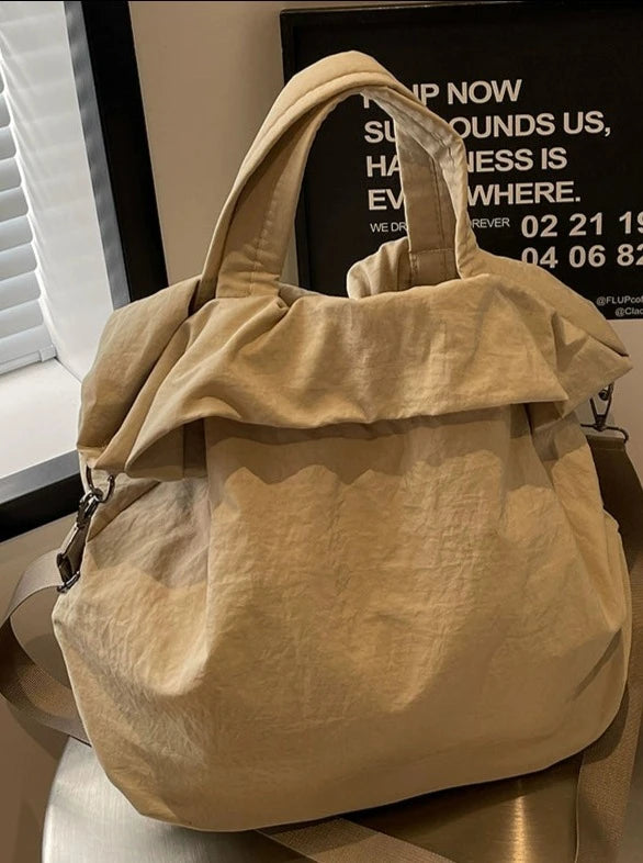 Nylon Shoulder Bucket Bag_BDHL6232