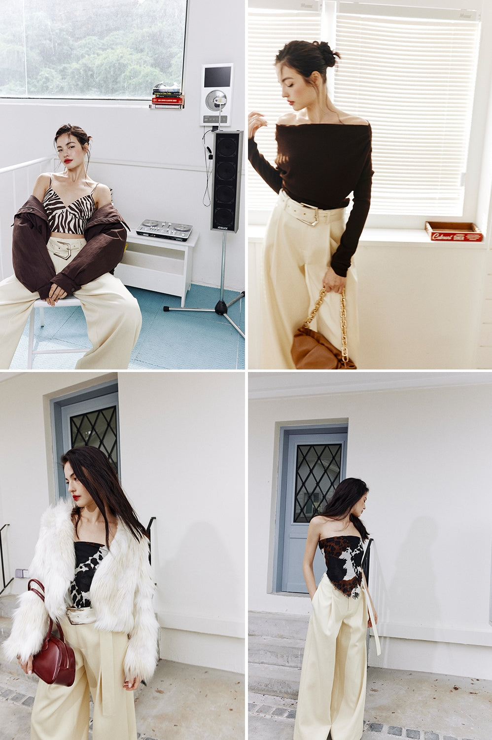 Wide-Belt White Suit Pants_BDHL7998