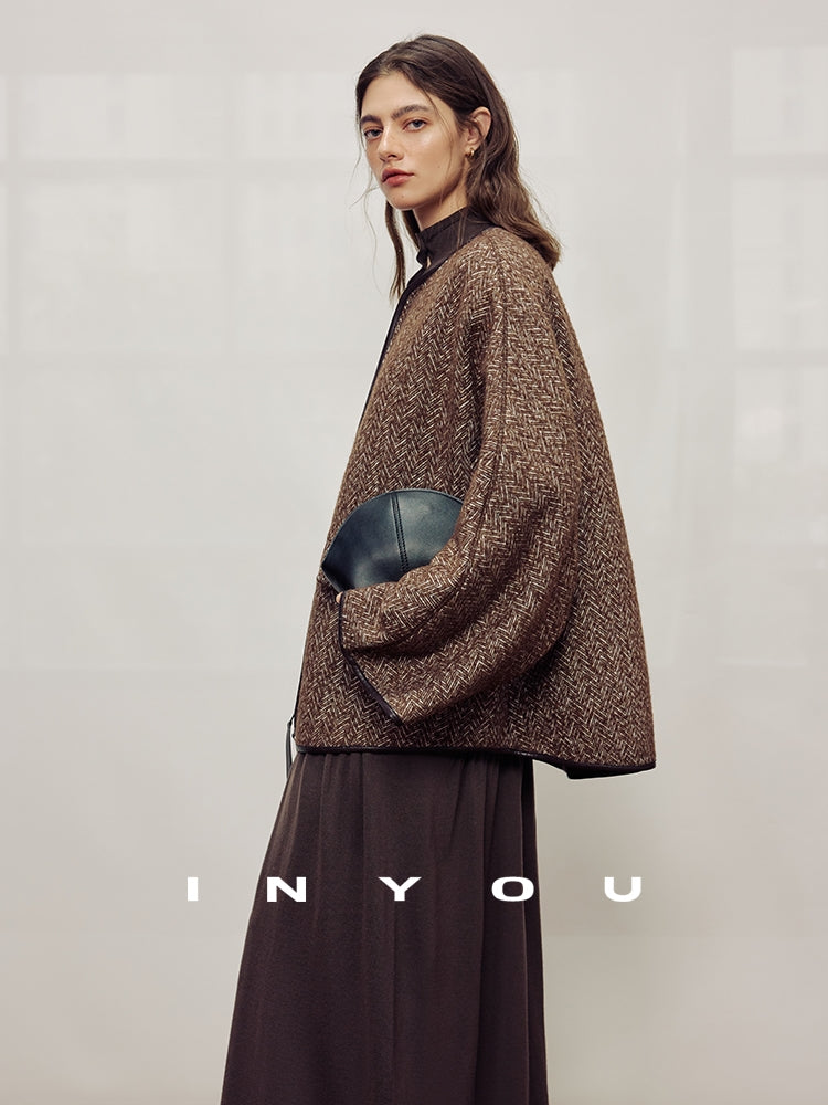 Collarless Cape Coat_BDHL7982