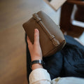 [Low in stock] Natural Leather Zip Pouch_BDHL8187
