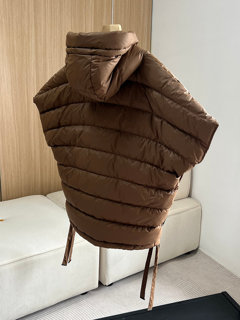 Hooded Short Down Vest_BDHL8039