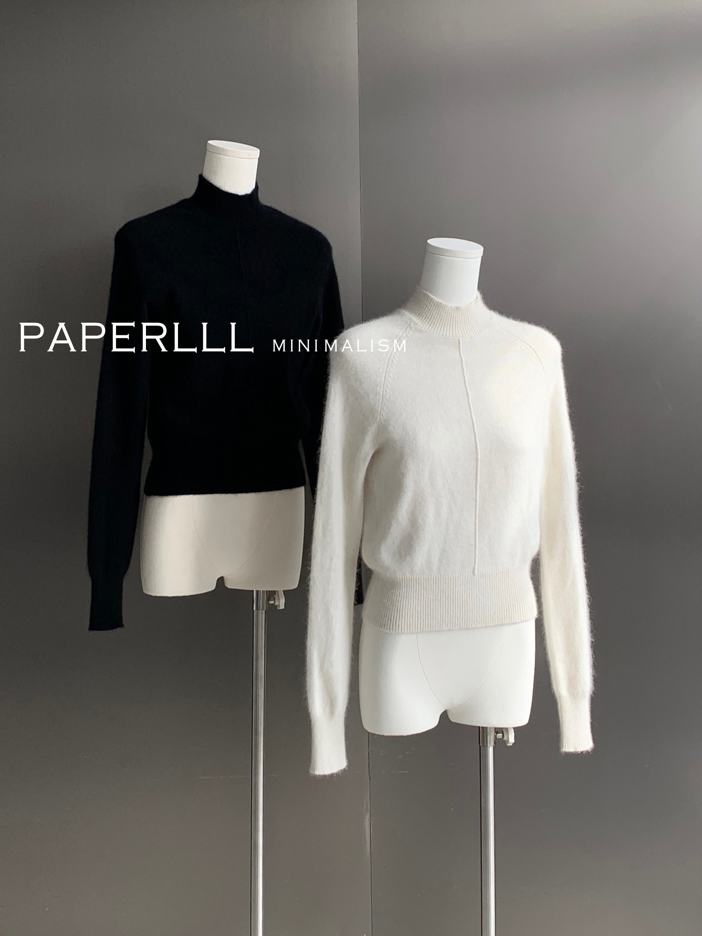 High-Neck Slim Knit Tops_BDHL8021