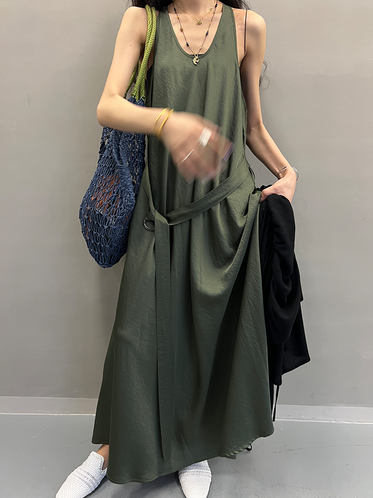 腰帶無袖洋裝_BDHL7656