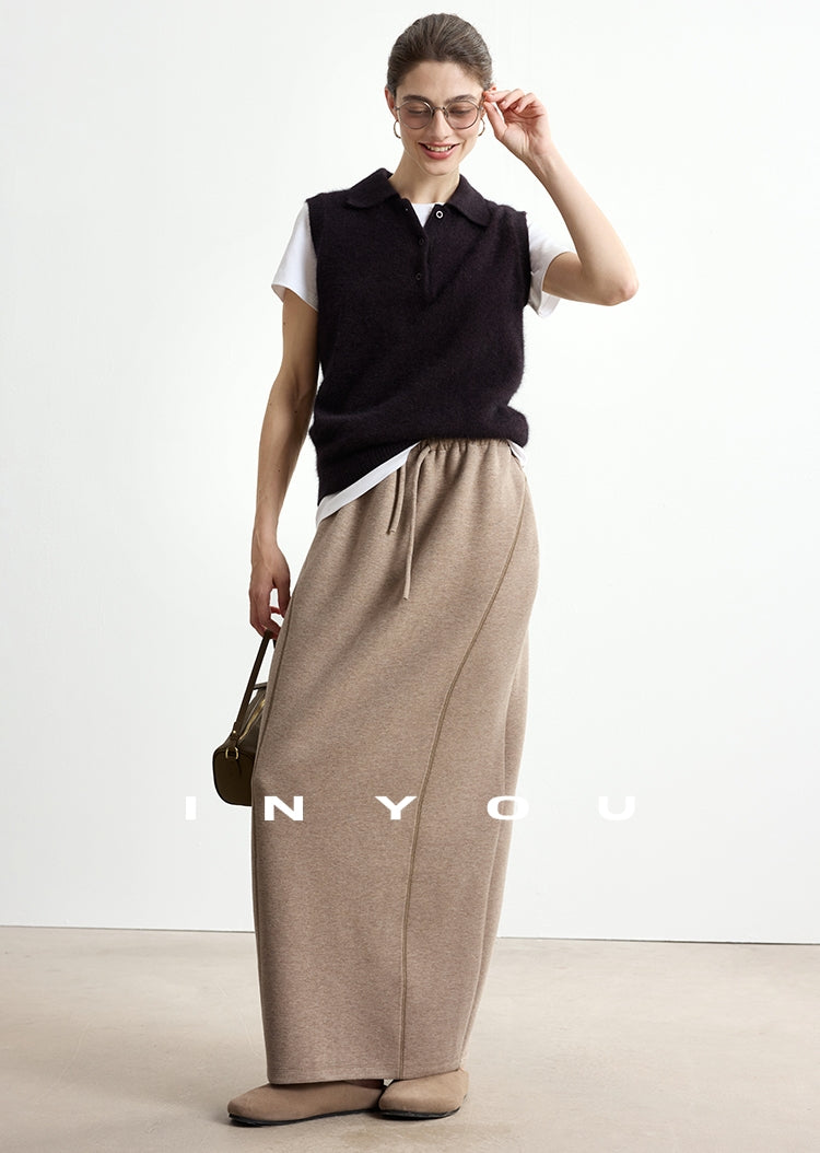 Polo-Neck Knit Sleeveless Tops_BDHL7747