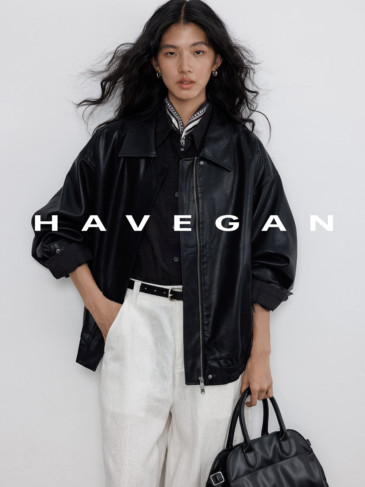 Long-Sleeved Leather Jacket_BDHL7709