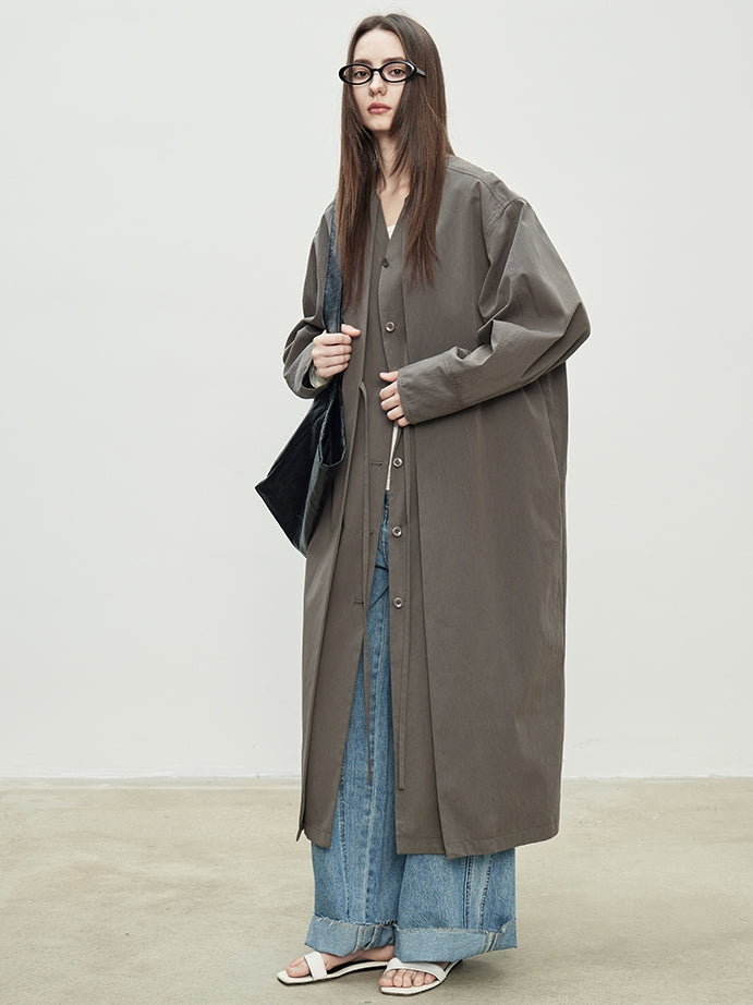 Fake Two-Piece Mid-Length Jacket_BDHL7188