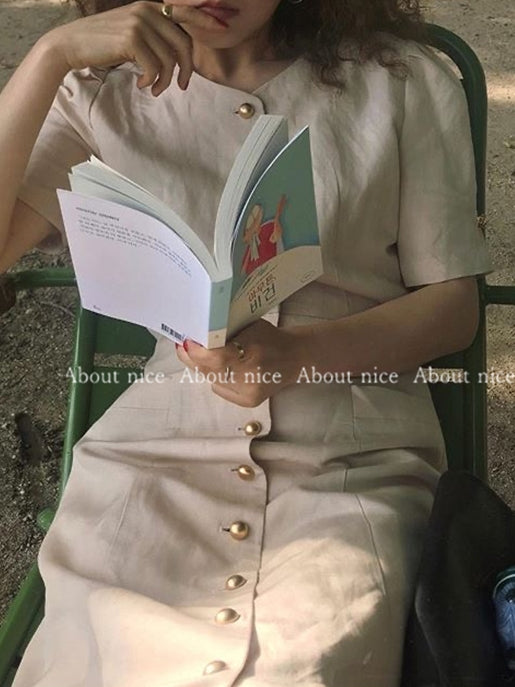前扣短袖連身裙_BDHL7571