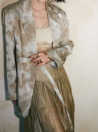 Sheer Ribbon Suit Jacket_BDHL5951