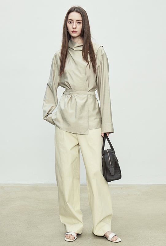 Simple Design Wide Pants_BDHL7103