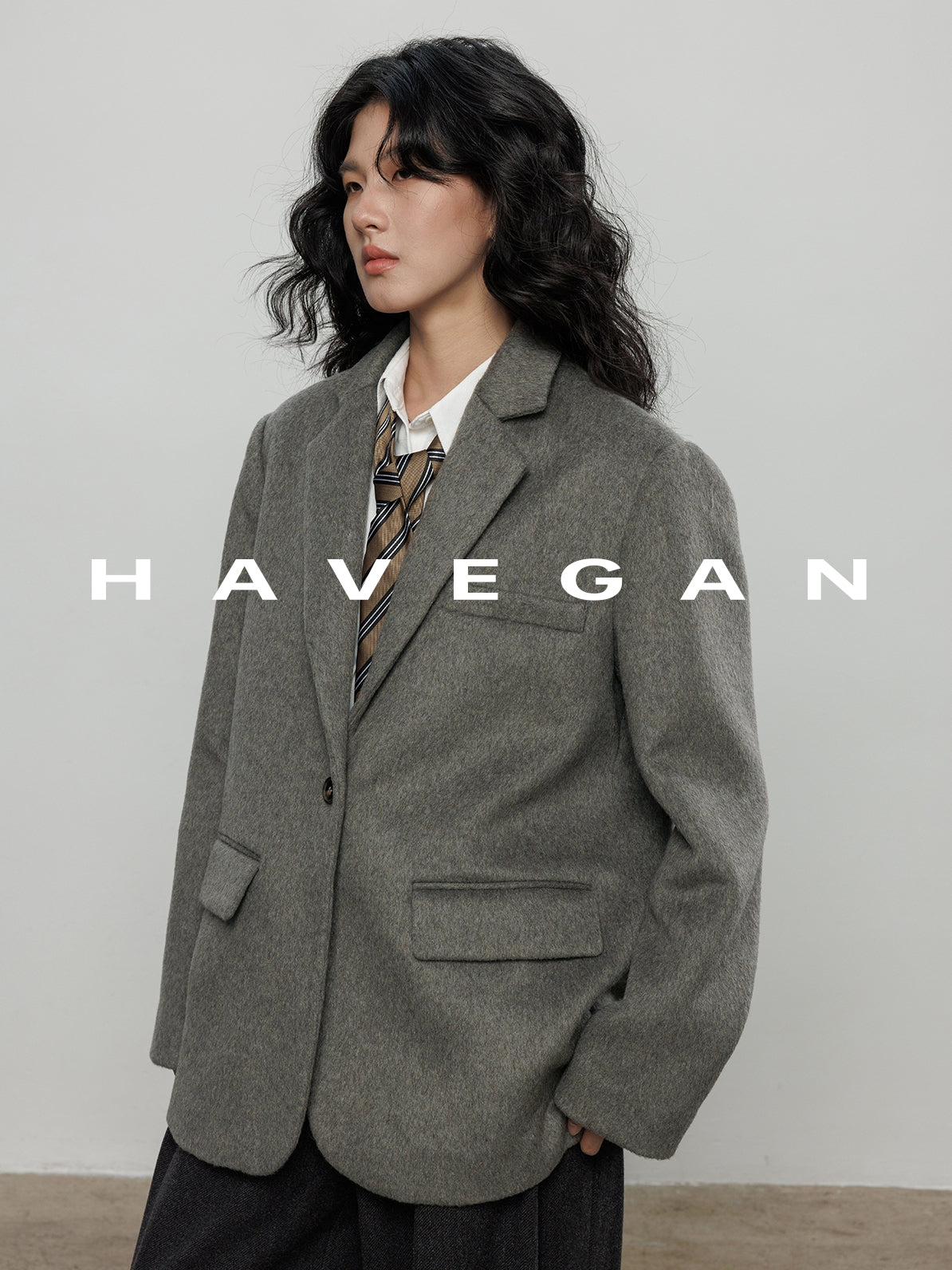 復古磨毛西裝外套_BDHL7963