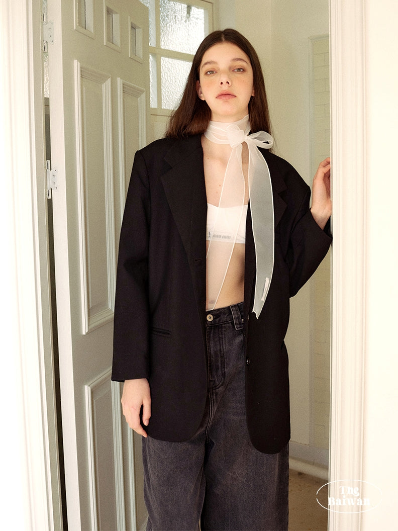 Slender Sheer Silk Scarf_BDHL7445