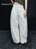 Floral Print High-Waist Wide Pants_BDHL8359