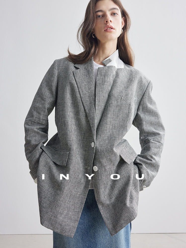 Staggered Lattice Suit Jacket_BDHL7173