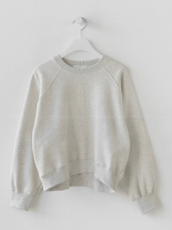 Thickened Short Gray Sweat Tops_BDHL6814