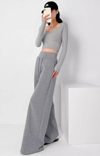 Flesh-Cover Floor-Length Pants_BDHL7228