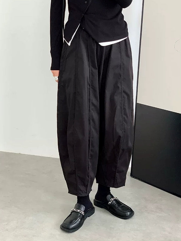 Loose Balloon Cropped Pants_BDHL8154