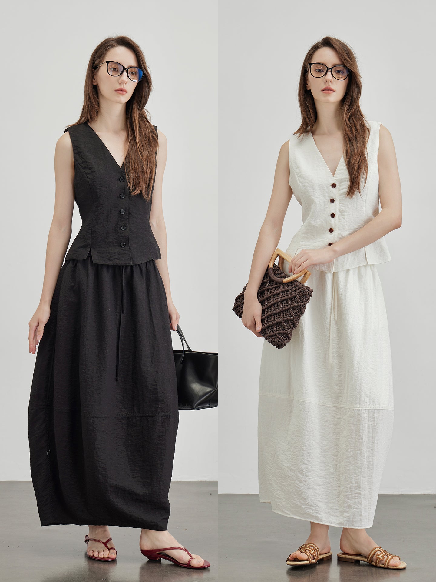 V-Neck Vest Or Bud Skirt_BDHL7600