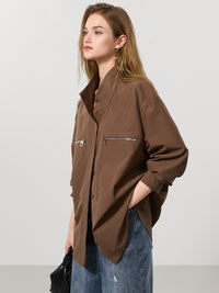 Design Collar Long-Sleeved Shirt_BDHL7003