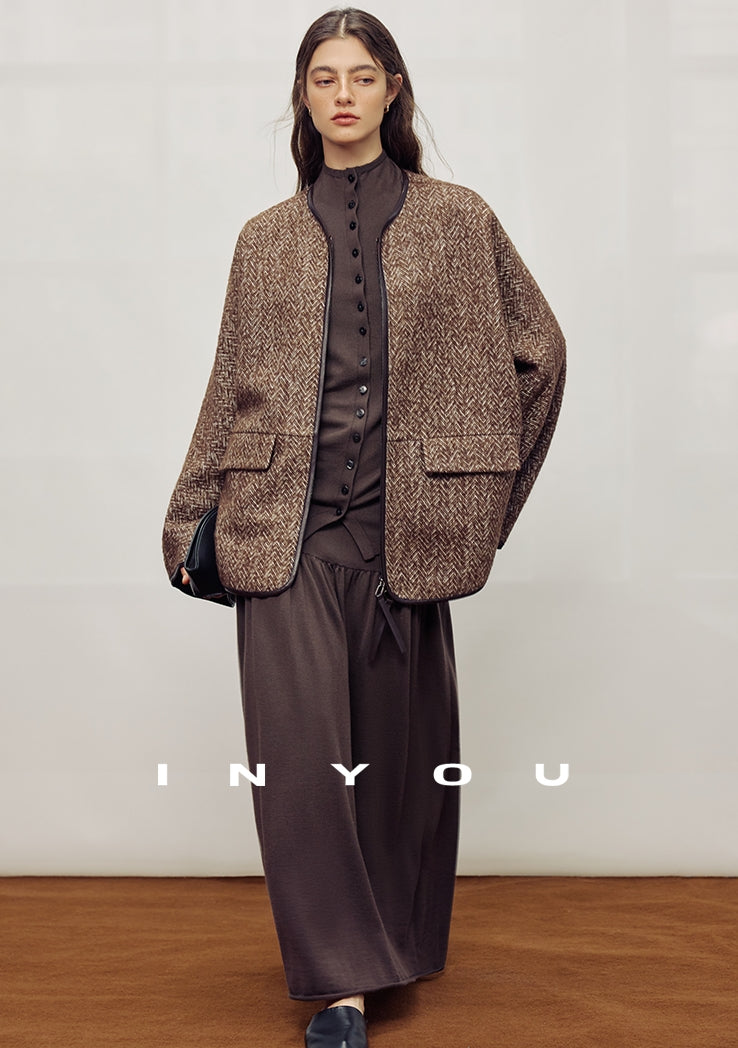 Collarless Cape Coat_BDHL7982