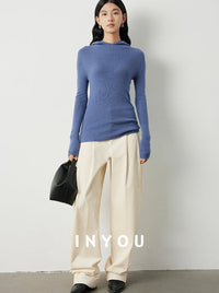 High-waisted corduroy pants_BDHL5304