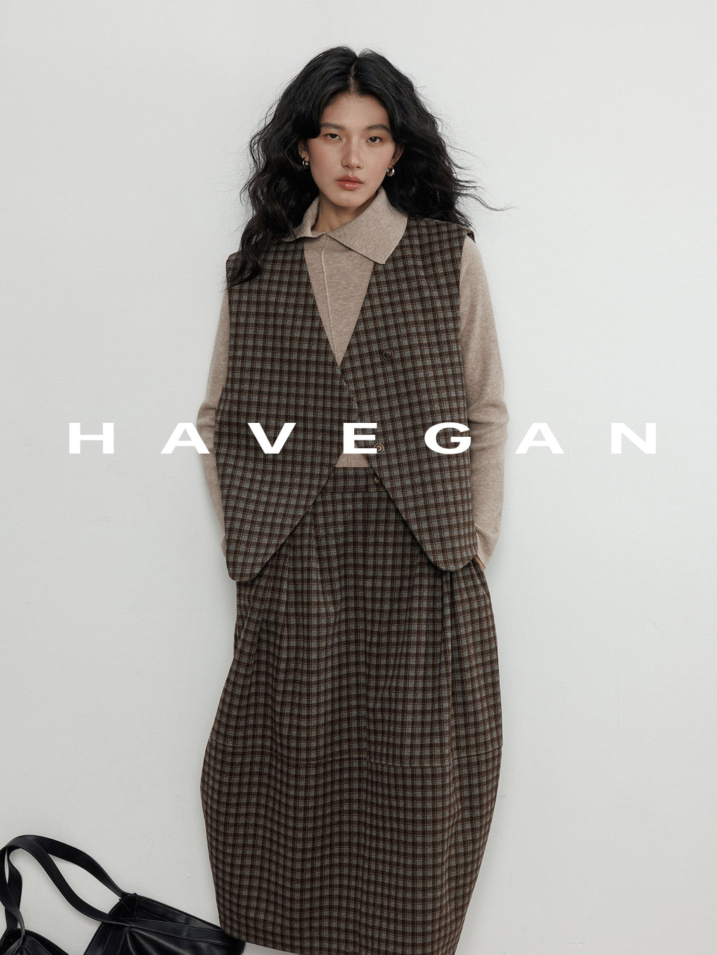 不對稱領針織上衣_BDHL7959