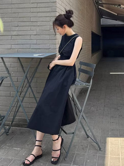 Sleeveless Backless Midi Dresses_BDHL6272