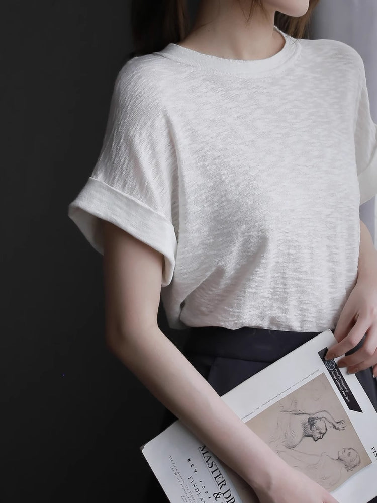 Flying Sleeve Knit Tops_BDHL7421