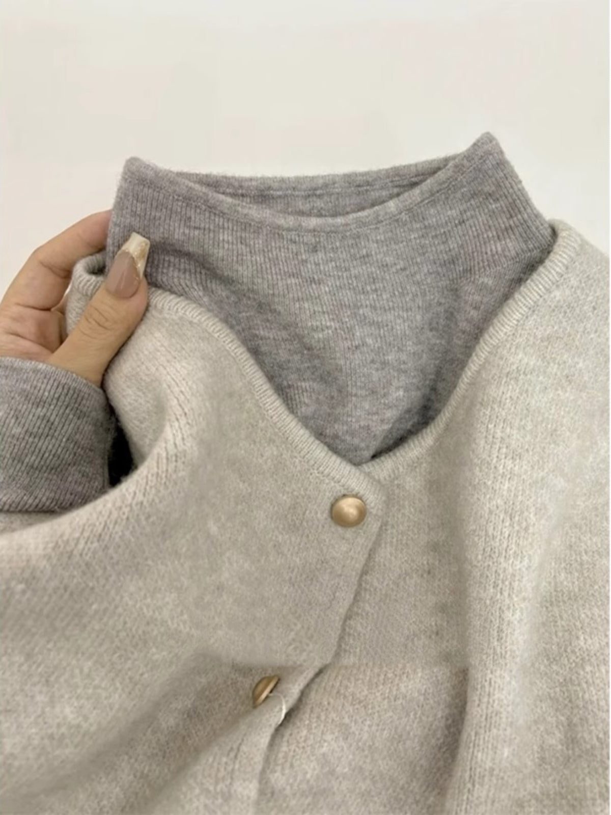Stand-Collar sweater Or Knitted Vest_BDHL7819