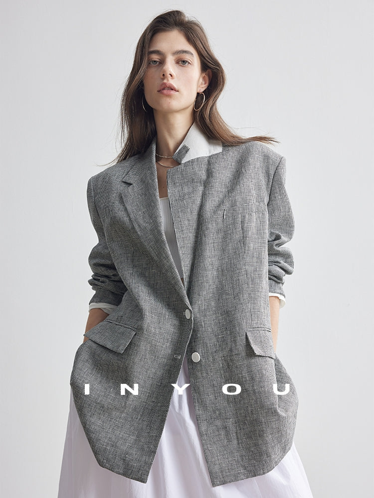 Staggered Lattice Suit Jacket_BDHL7173