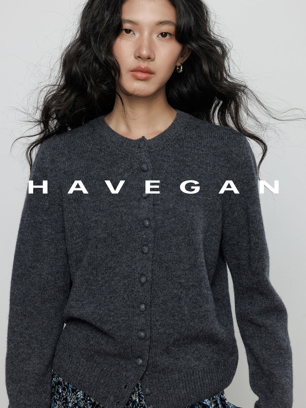 圓領針織開襟衫_BDHL7896