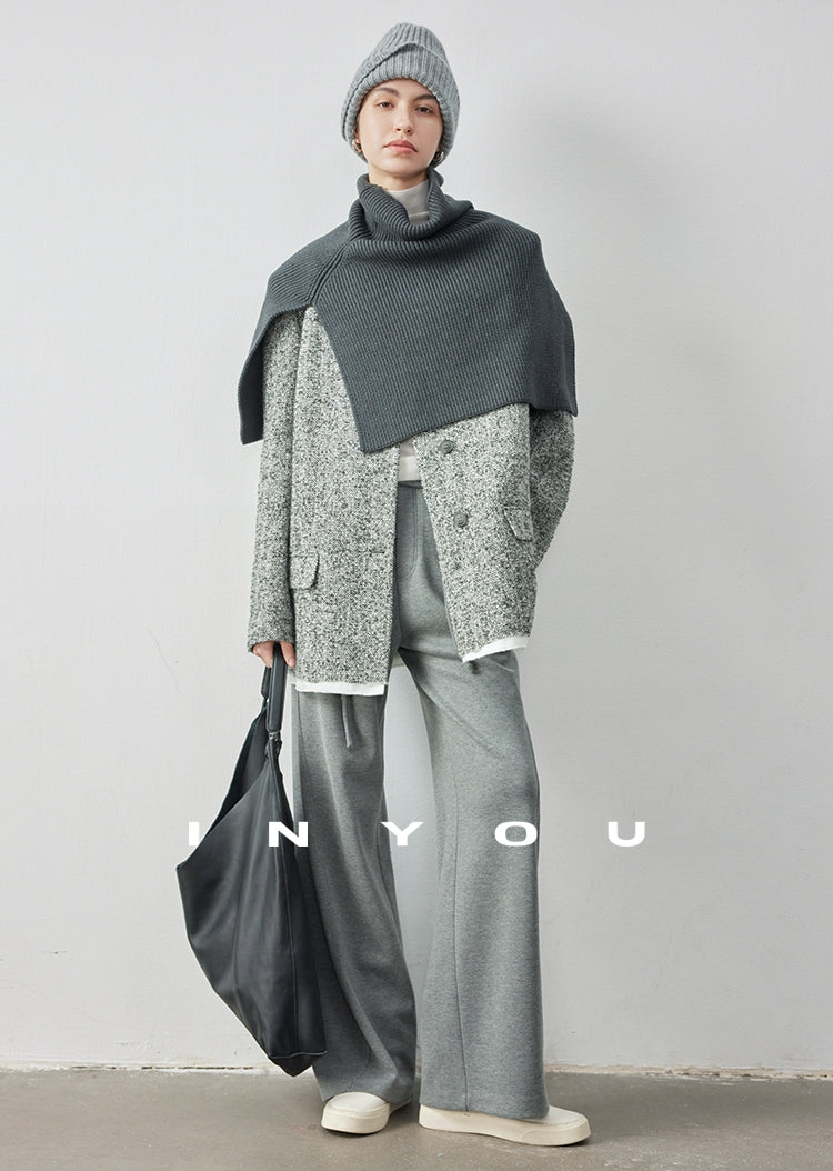 Straight Wide Knit Pants_BDHL6902