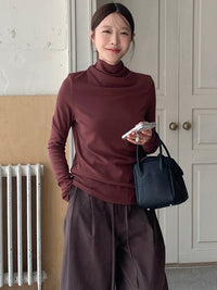 Half Turtleneck Knit With Tie_BDHL6437