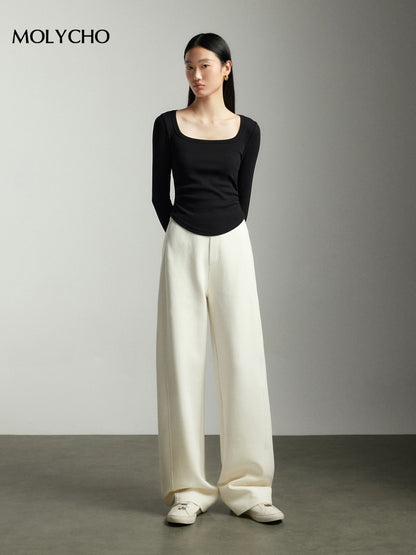 High Waist Wide Leg Pants_BDHL5815 - HELROUS