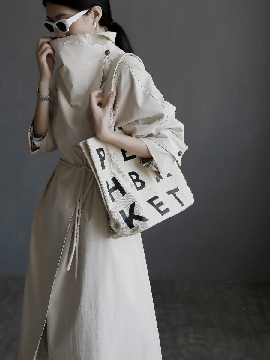 Stand Collar Trench Coat_BDHL7918