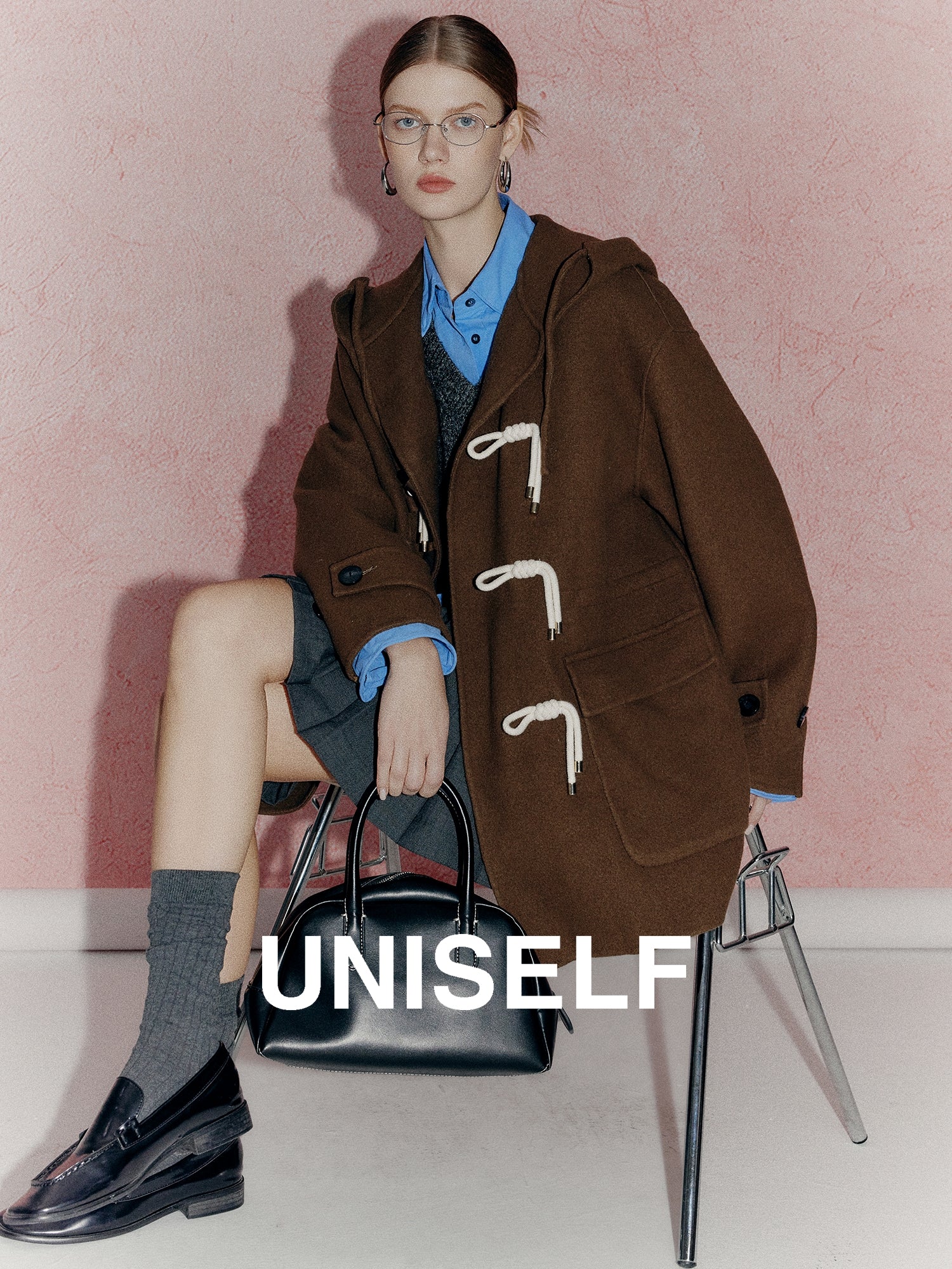 Simple Design Duffle Coat_BDHL7973