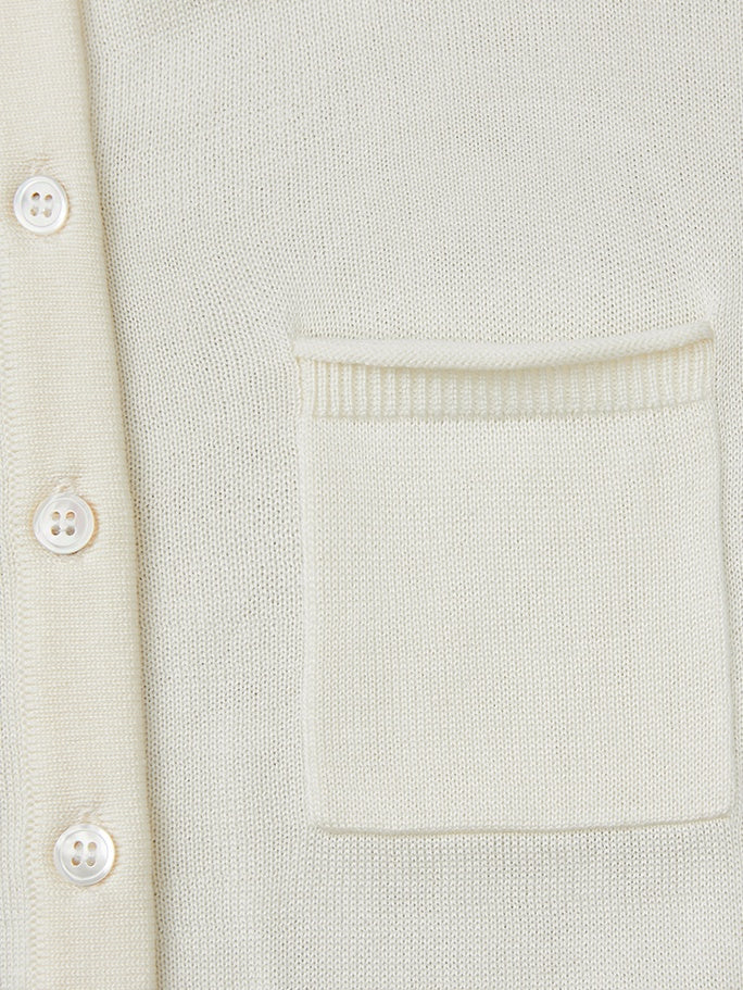 Round Neck Slim Knit Cardigan_BDHL6521