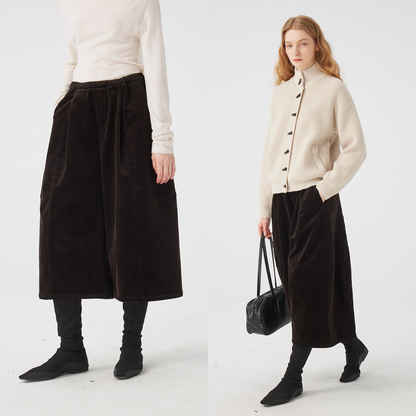 Corduroy Wide Cropped Pants_BDHL8116