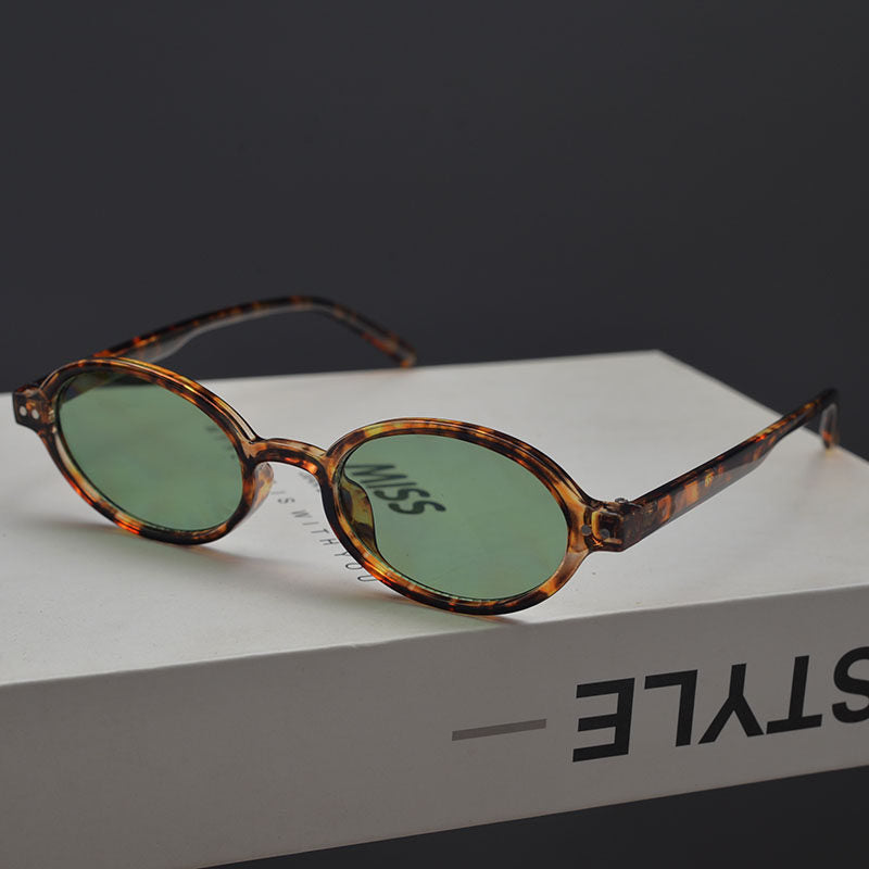 Retro Oval Metal Sunglasses_BDHL8373