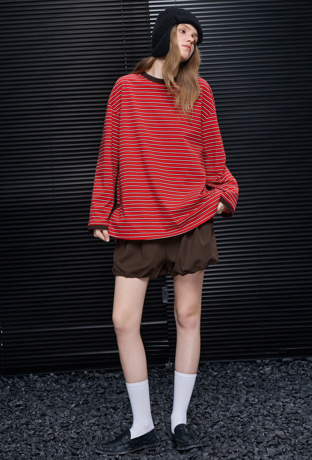 Striped Long-Sleeved T-Shirt_BDHL8173
