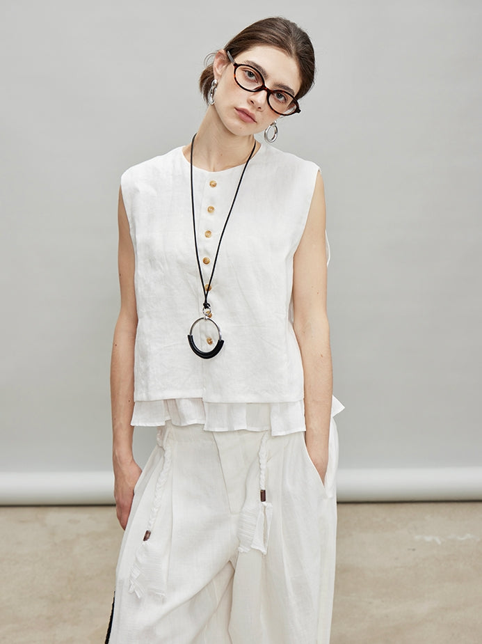 Fake Two-Piece Short Vest_BDHL7189