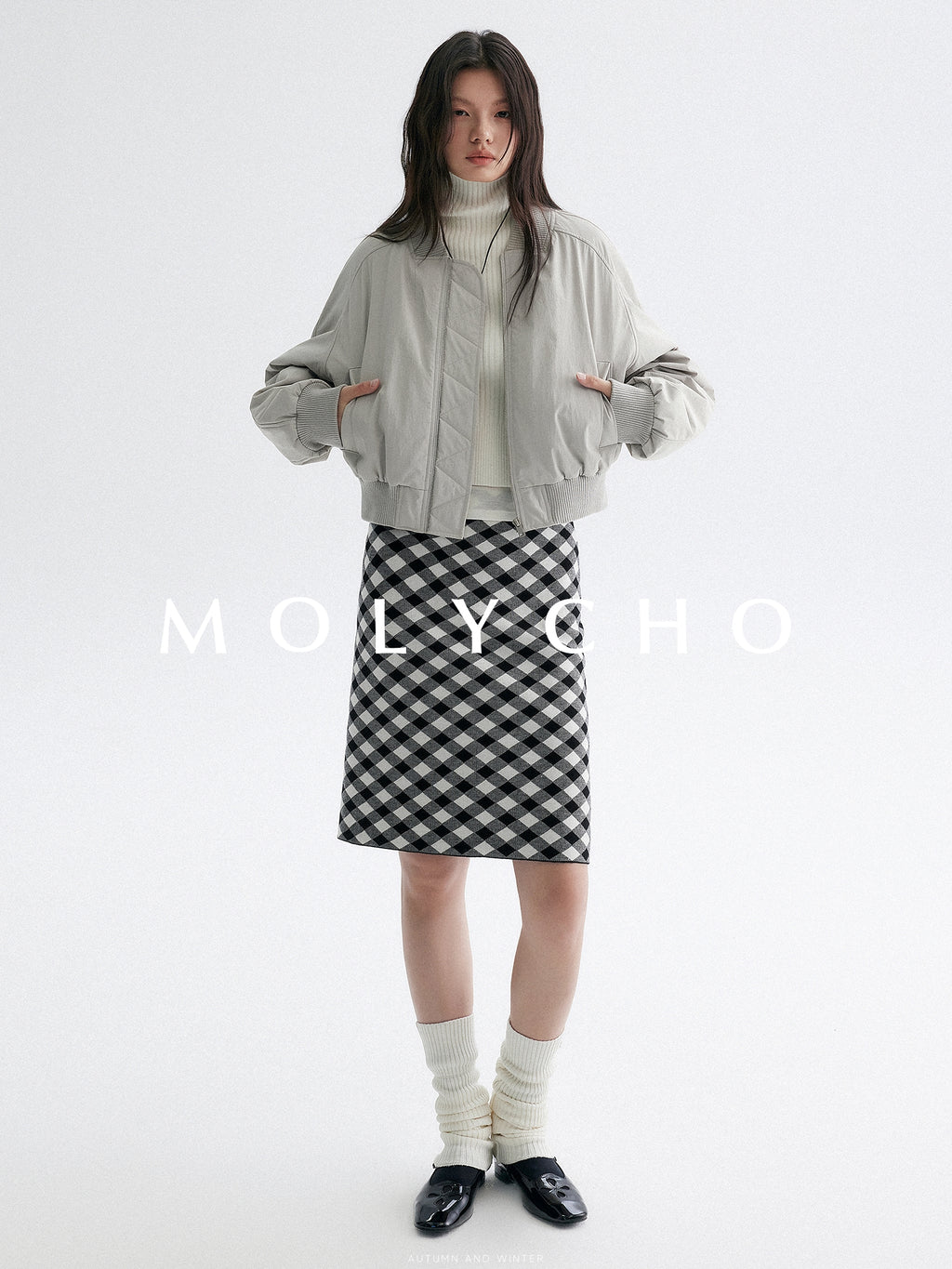 高領短針織上衣_BDHL7948